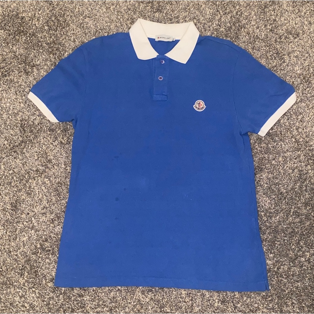Moncler Men’s Polo Blue Size M